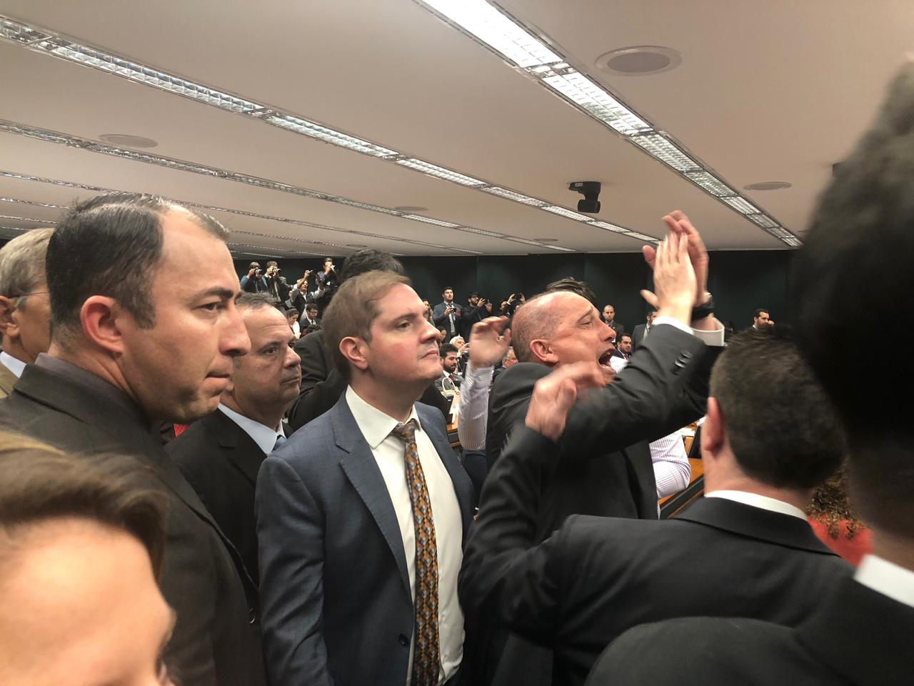 Ministro da Casa Civil, Onyx Lorenzoni comemorou o resultado da votação[fotografo]Gabriel Garcia/Congresso em Foco[/fotografo]