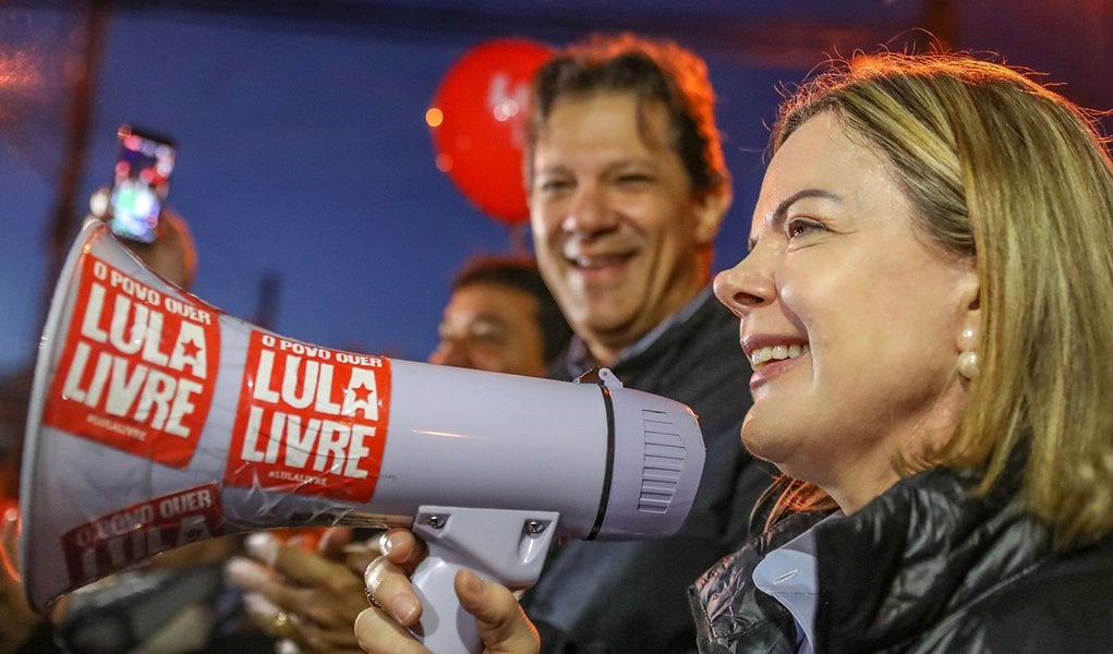 A presidente do PT, Gleisi Hoffmann

[fotografo] Ricardo Stuckert / Instituto Lula [fotografo]