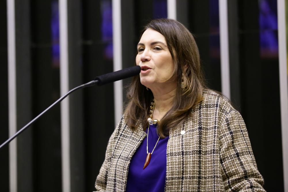 Bia Kicis discursa no plenário da Câmara. [fotografo]Michel Jesus/Ag. Câmara[/fotografo]