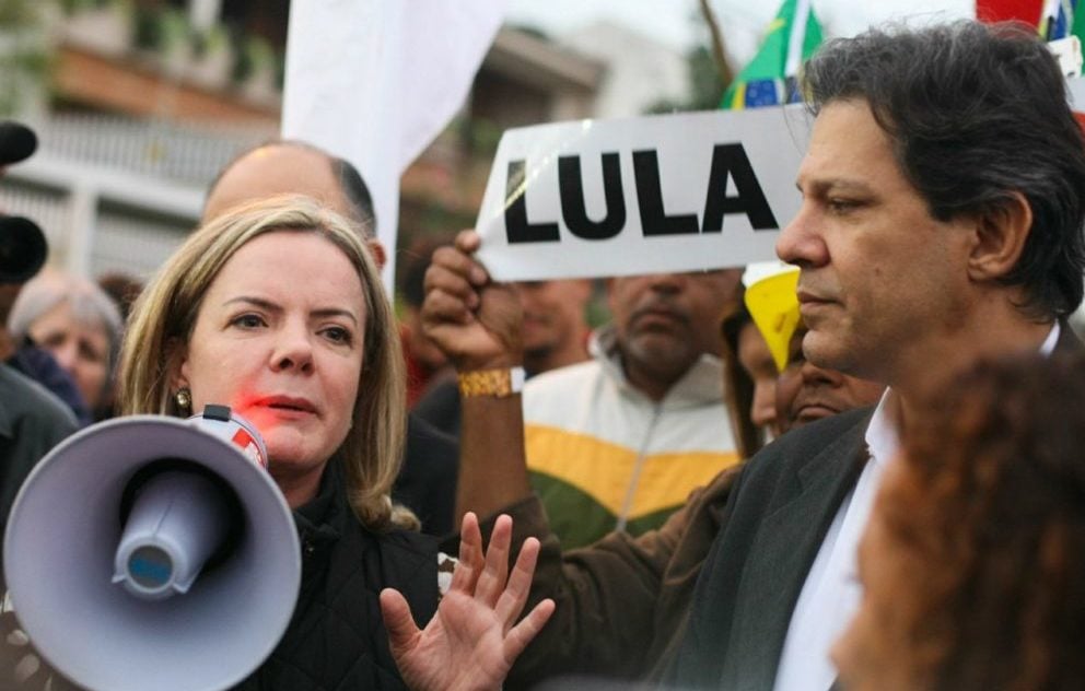 Gleisi e Haddad [fotografo] reprodução[/fotografo]