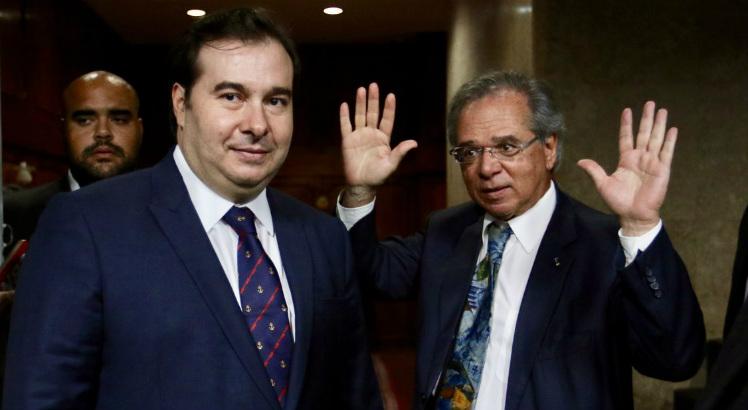 Rodrigo Maia e Paulo Guedes [fotografo] Agência Brasil [/fotografo].