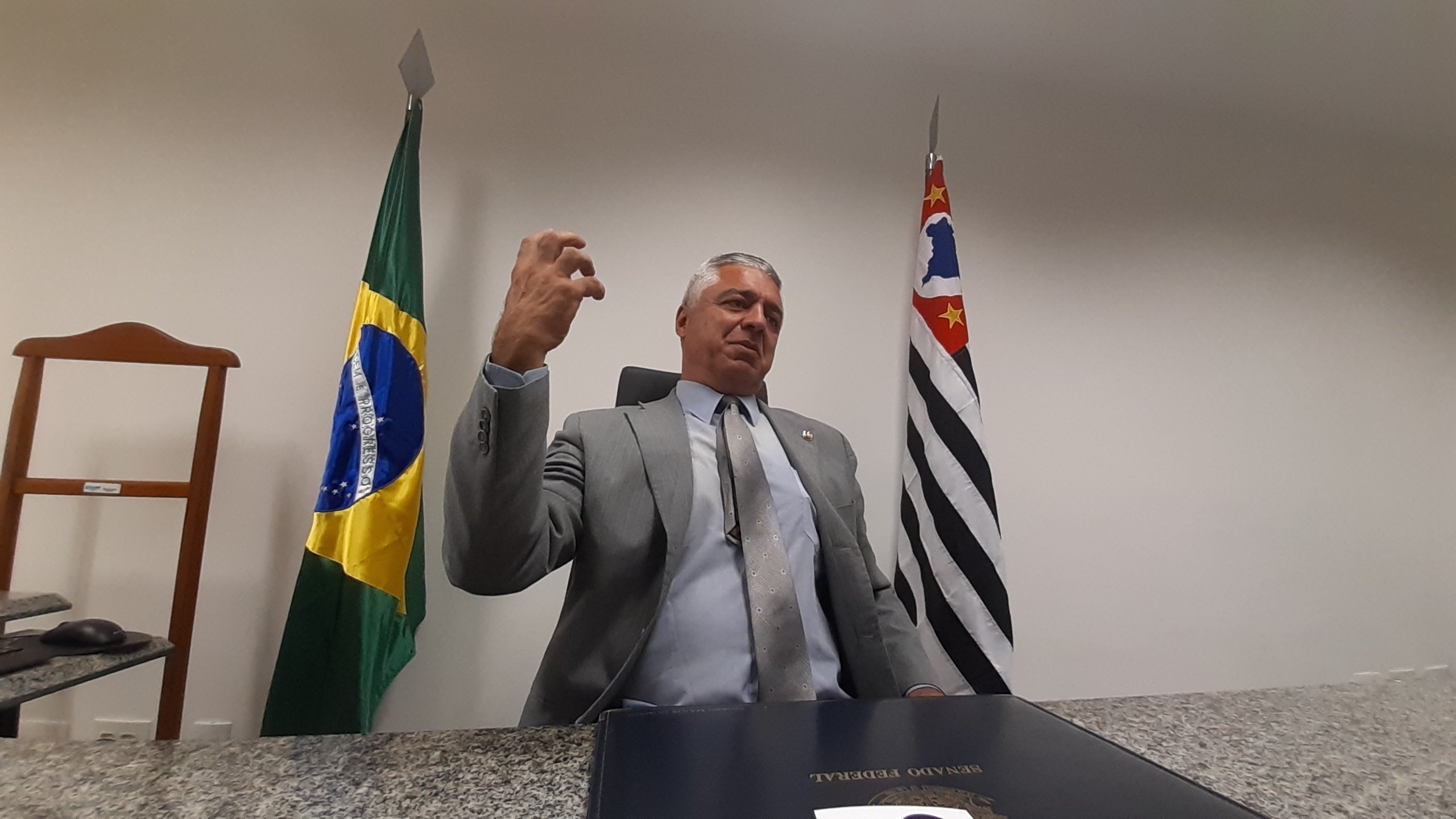 Major Olímpio, líder do PSL no Senado  [Foto Erick Mota] [Congresso em Foco]