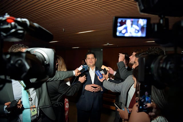 Davi Alcolumbre (DEM-AP),presidente do Senado [fotografo] Marcos Brandão/Senado Federal [/fotografo]