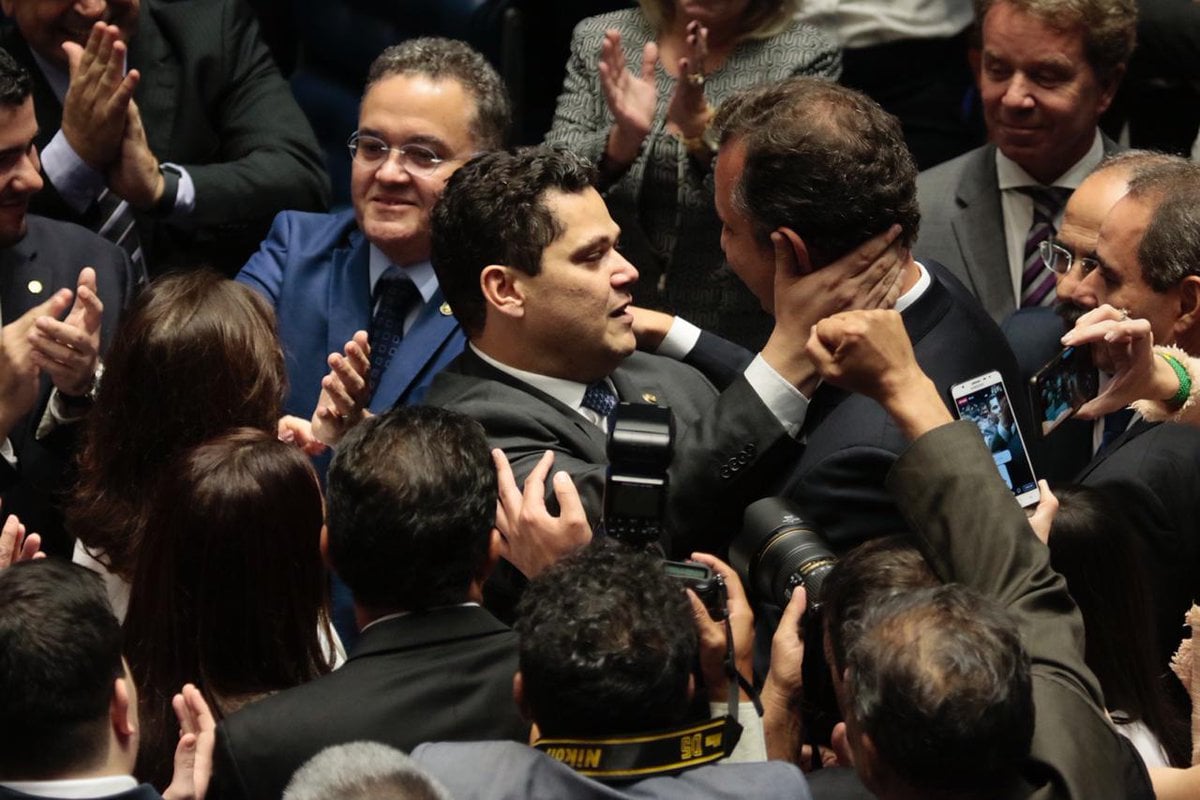 Plenário do Senado Federal
[fotografo] Reprodução / Twitter / Rodrigo Pacheco [/fotografo]