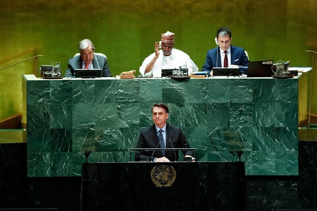 Bolsonaro fez o discurso de abertura da 74ª Assembleia Geral da ONU em Nova York[fotografo]Alan Santos/PR[/fotografo]