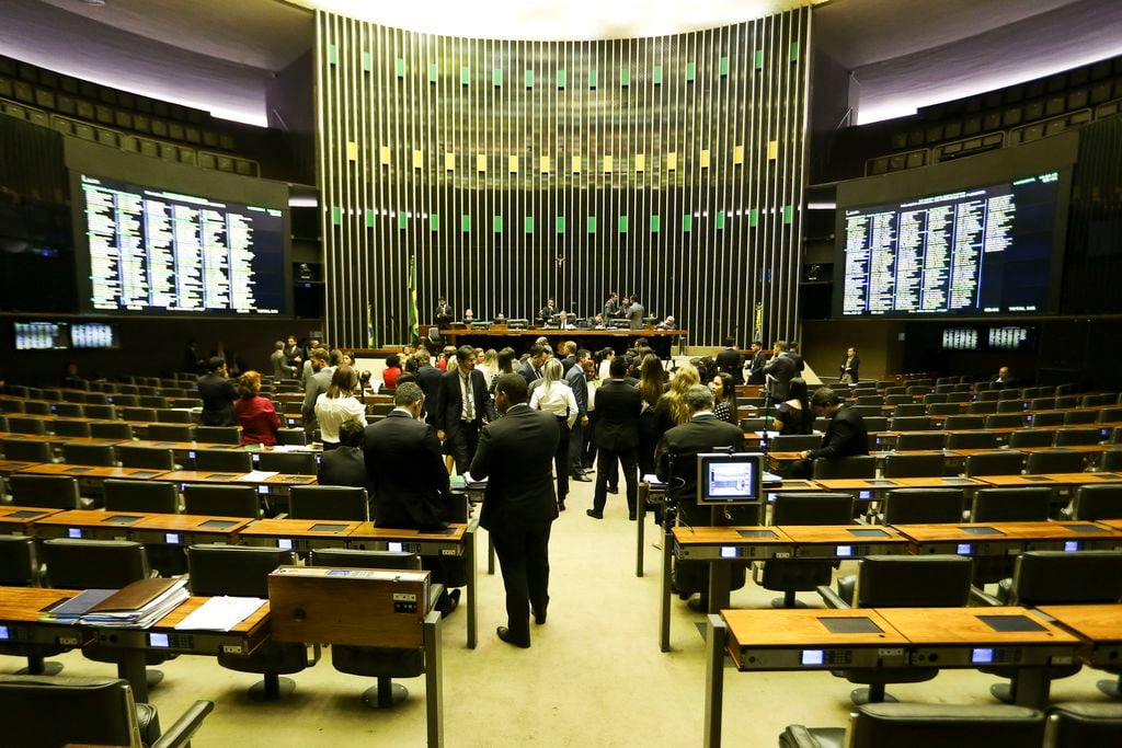 O plenário da Câmara dos Deputados 