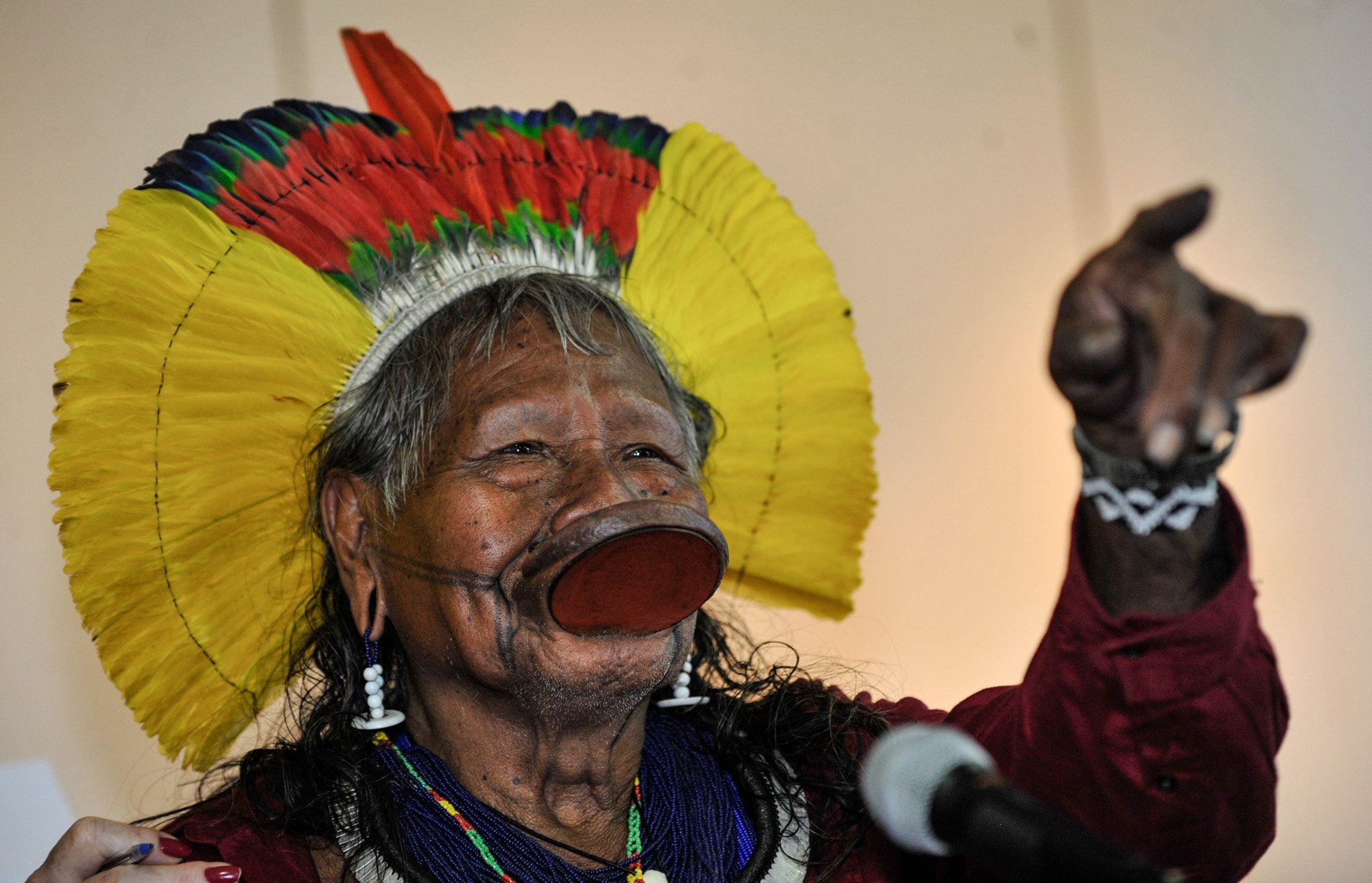 Cacique Raoni tem mais de 50 anos de militância na defesa de povos indígenas e da preservação da Amazônia[fotografo]Fabio Rodrigues Pozzebom/Agência Brasil[/fotografo]