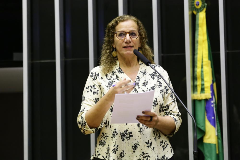 Jandira Feghali articula votação de projeto que engloba as remunerações de artistas e jornalistas pelas big techs, desmembrado do PL 2630. Foto: Câmara dos Deputados/Divulgação