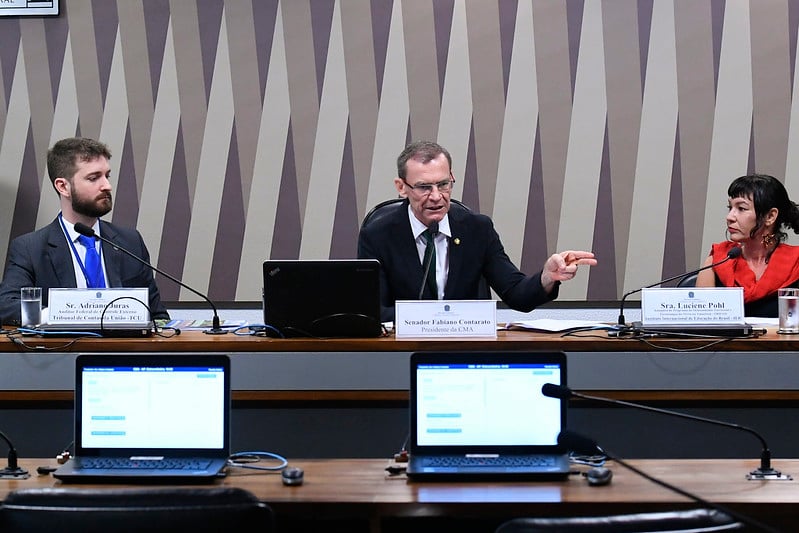 Presidente da CMA, Fabiano Contarato [fotografo]Geraldo Magela/Agência Senado[\fotografo]