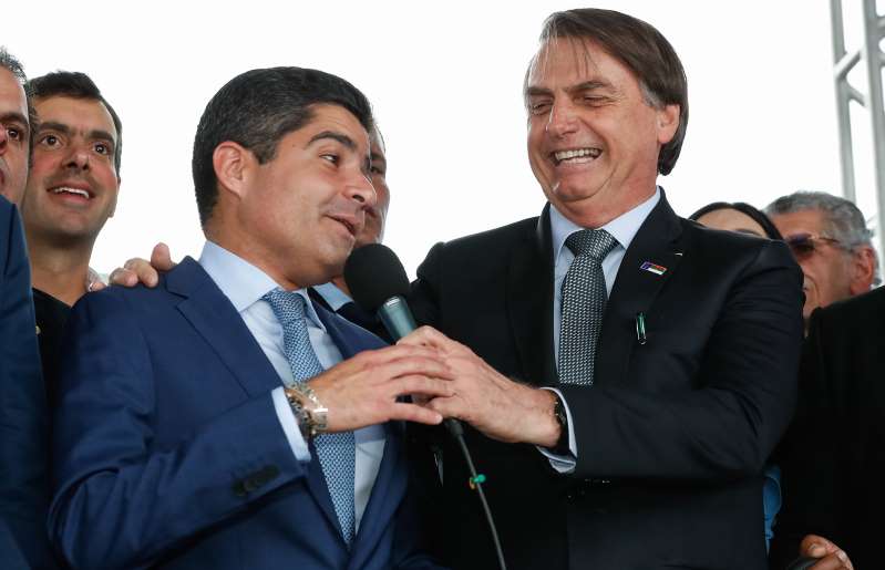 Presidente nacional do DEM, ACM Neto, o presidente da República, Jair Bolsonaro [fotografo] Alan Santos / Presidência da República [/fotografo].