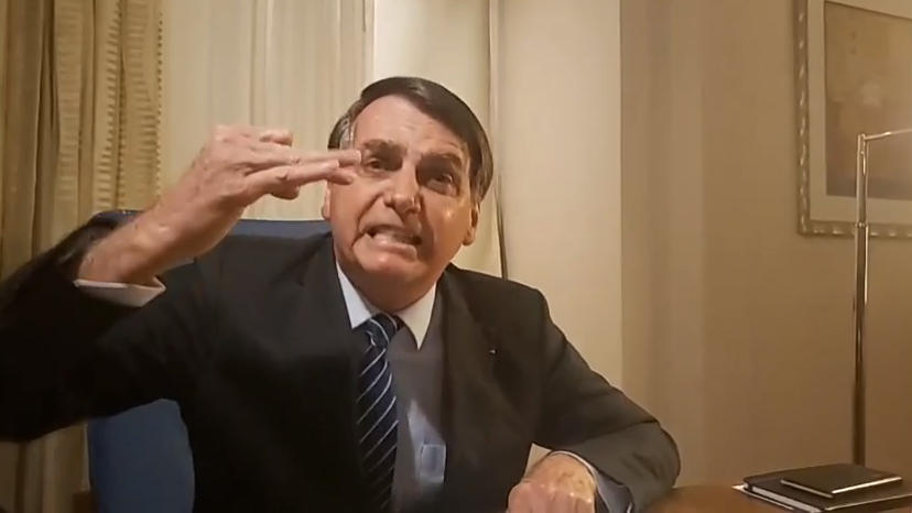 Bolsonaro sabe que perdeu para ele mesmo, para os erros que cometeu. Foto: Reprodução/vídeo