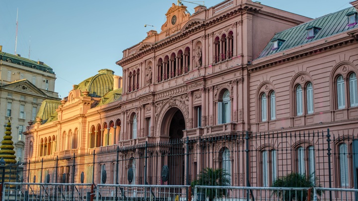 A Casa Rosada é a sede da presidência na Argentina