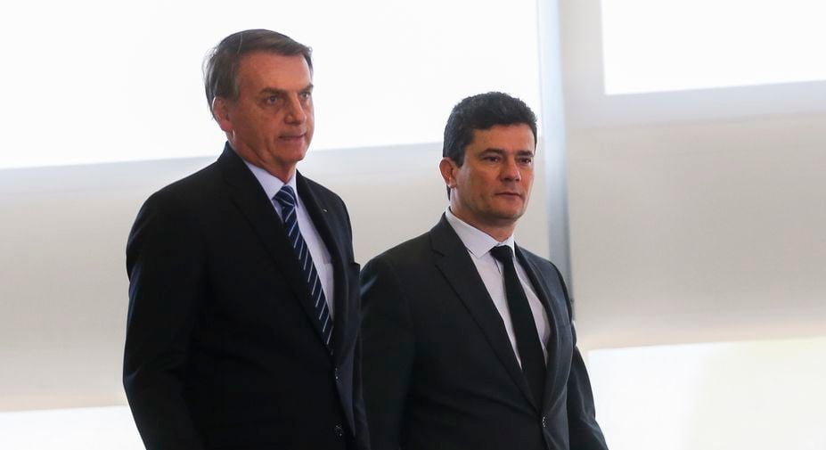 Jairs Bolsonaro e Sergio Moro [fotografo]Antonio Cruz/ABr[/fotografo]