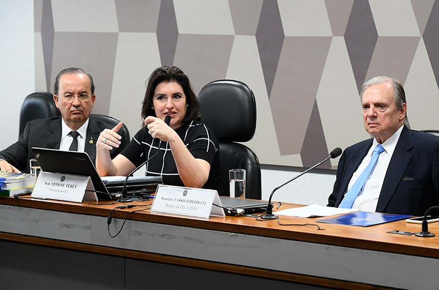 CCJ deve votar nesta terça-feira relatório do senador Tasso Jereissati da reforma da Previdência [fotografo]Marcos Oliveira/Agência Senado[/fotografo]