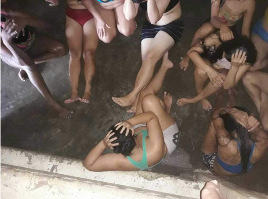 Imagem consta na denúncia do MPF de que presos, homens e mulheres, estão sendo torturados em presídios do Pará