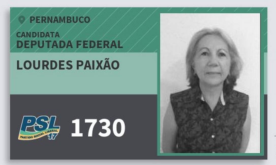 Secretária do PSL em Pernambuco, Maria de Lourdes recebeu R$ 400 mil do fundo partidário e 247 votos na eleição do ano passado [fotografo]Reprodução/Internet[/fotografo]