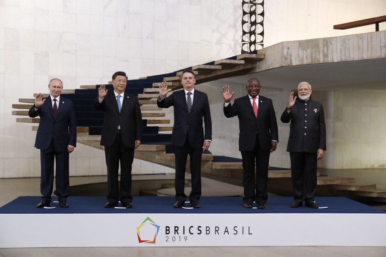 Os presidentes da Rússia, China, Brasil, África do Sul e Índia na 11ª Cúpula dos Brics, em Brasília [fotografo]Alan Santos/Presidência da República[/fotografo]