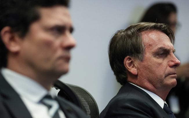 Sergio Moro e Jair Bolsonaro, pivcôs no caso de interferência da PF no STF [fotografo]Marcos Corrêa/ABr[/fotografo]