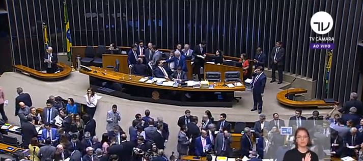 Sessão do Congresso Nacional [Imagem reprodução]