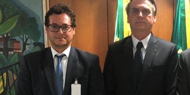 Fábio Wajngarten e o presidente Bolsonaro [fotografo] Reprodução / Instagram [/fotografo]