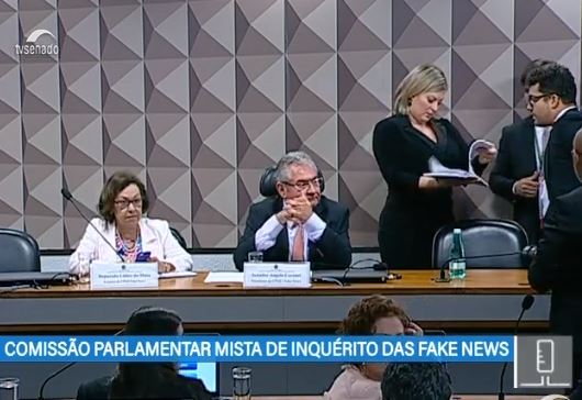 Joice Hasselmann na CPI das Fake News