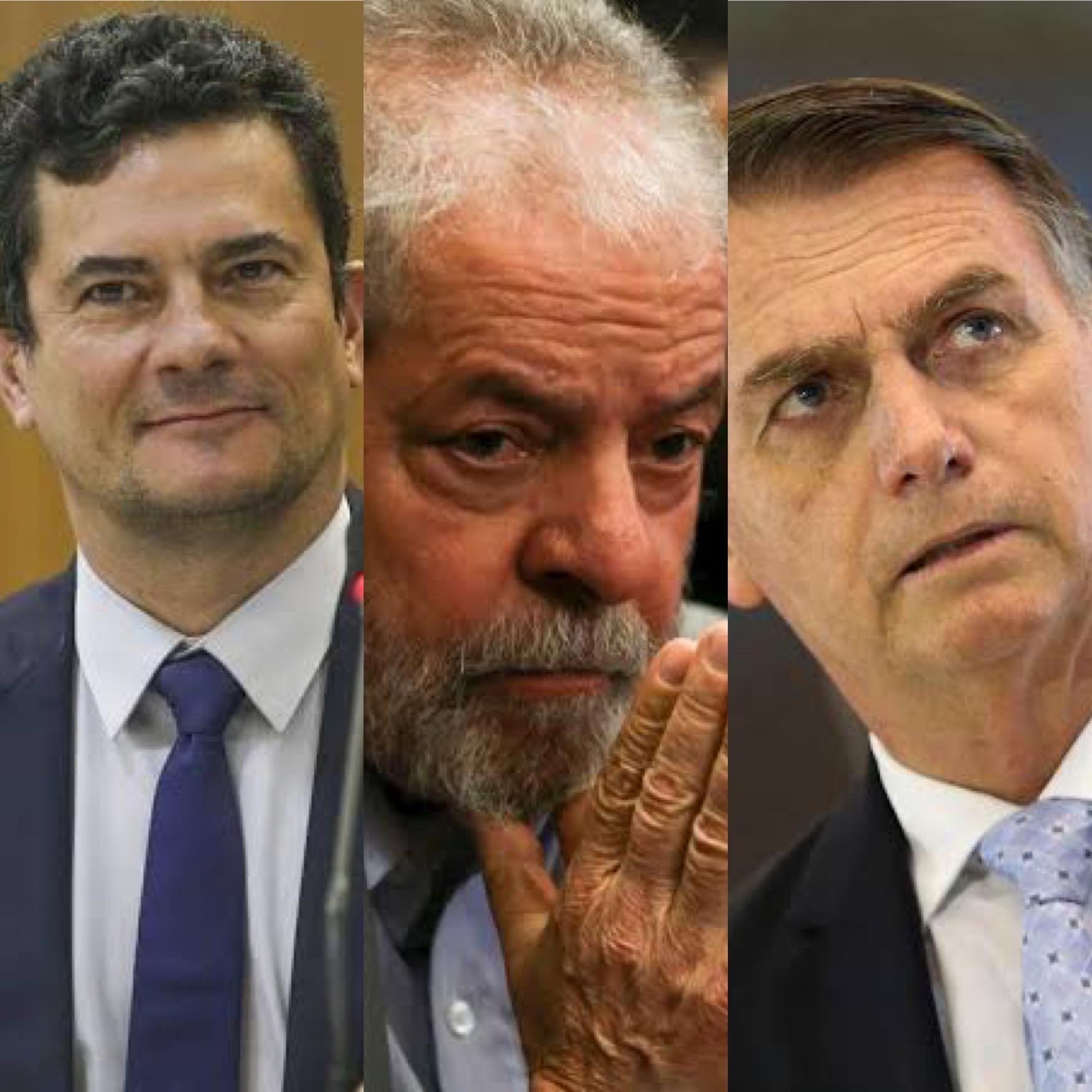 Sergio Moro, Lula e Bolsonaro ficam nas respectivamente nas três primeiras colocações em ranking de confiabilidade do Datafolha [fotografo] Agência Brasil [/fotografo].