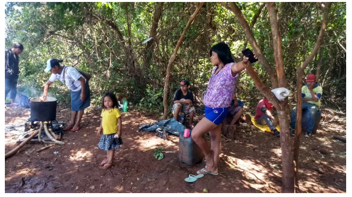 Povo Kaiowá na Reserva Indígena de Dourados/MS. Foto: Comunidade Bororo