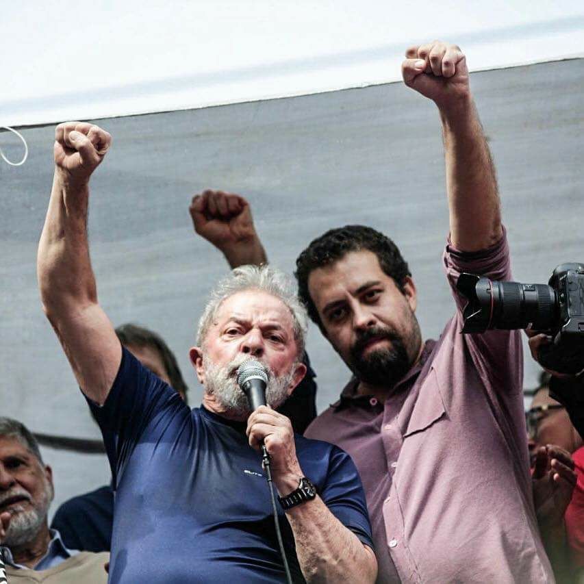 Lula e Guilherme Boulos [fotografo] reprodução / Guilherme Boulos / Twitter [/fotografo]