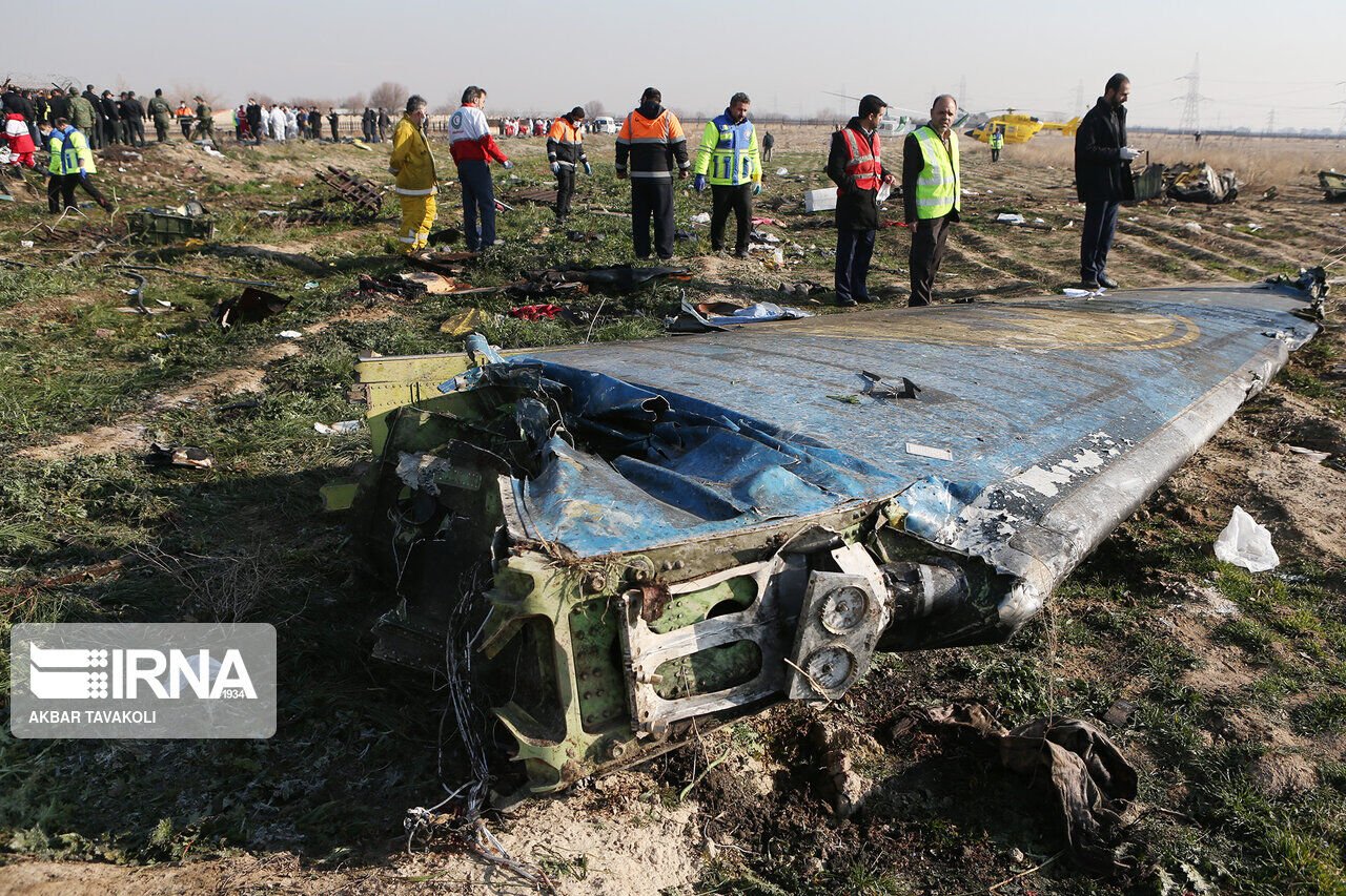 Foto da Agência de Notícias da República Islâmica mostra os destroços do avião ucraniano [fotografo]Irna[/fotografo]