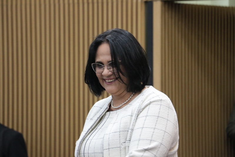 Ministra Damares Alves, do Ministério da Mulher, Família e Direitos Humanos [fotografo] Luiz Alves/MMFDH [/fotografo] 