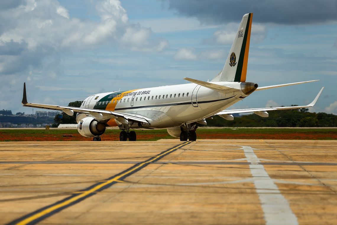 Avião da Força Aérea Brasileira.
[fotografo] Marcelo Camargo/Agência Brasil [/fotografo]