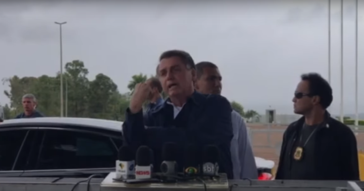 O presidente Jair Bolsonaro [fotografo] Reprodução / Youtube [/fotografo]