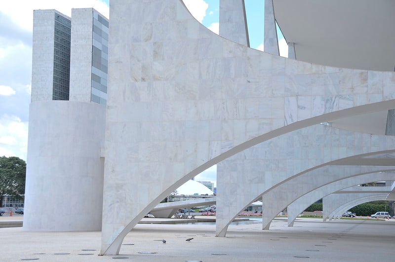 Congresso Nacional, ao fundo, visto do Palácio do Planalto. [fotografo] Cléber Medeiros / Senado [/fotografo]