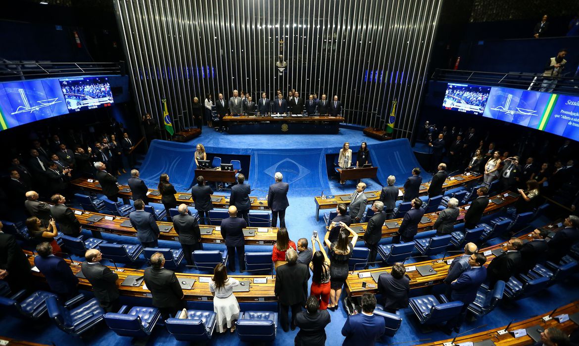 Sessão do Congresso Nacional para promulgação da emenda constitucional  da reforma da Previdência[fotografo]Marcelo Camargo/Agência Brasil[/fotografo]