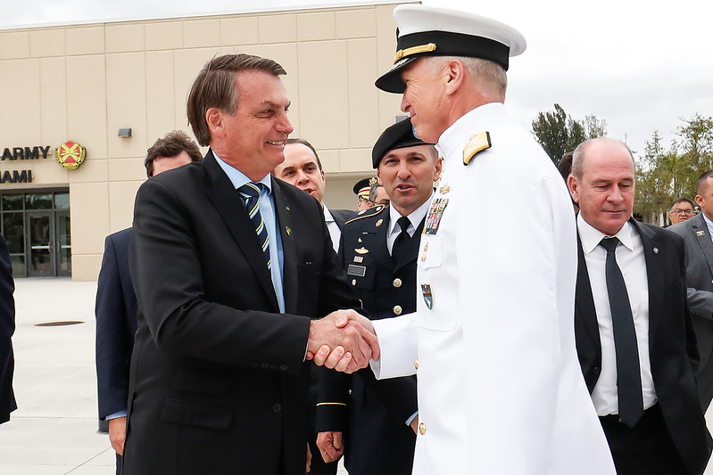 Presidente Jair Bolsonaro durante apresentação sobre o Comando do Sul [fotografo] Alan Santos/PR[/fotografo]