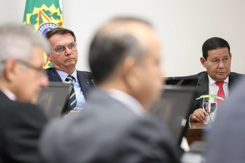 Presidente Jair Bolsonaro e vice-presidente Hamilton Mourão [fotografo] Marcos Corrêa/PR [/fotografo]

