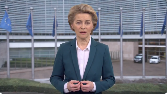 Presidente da Comissão Europeia, Ursula von de Leyen. Foto: Reprodução redes sociais.