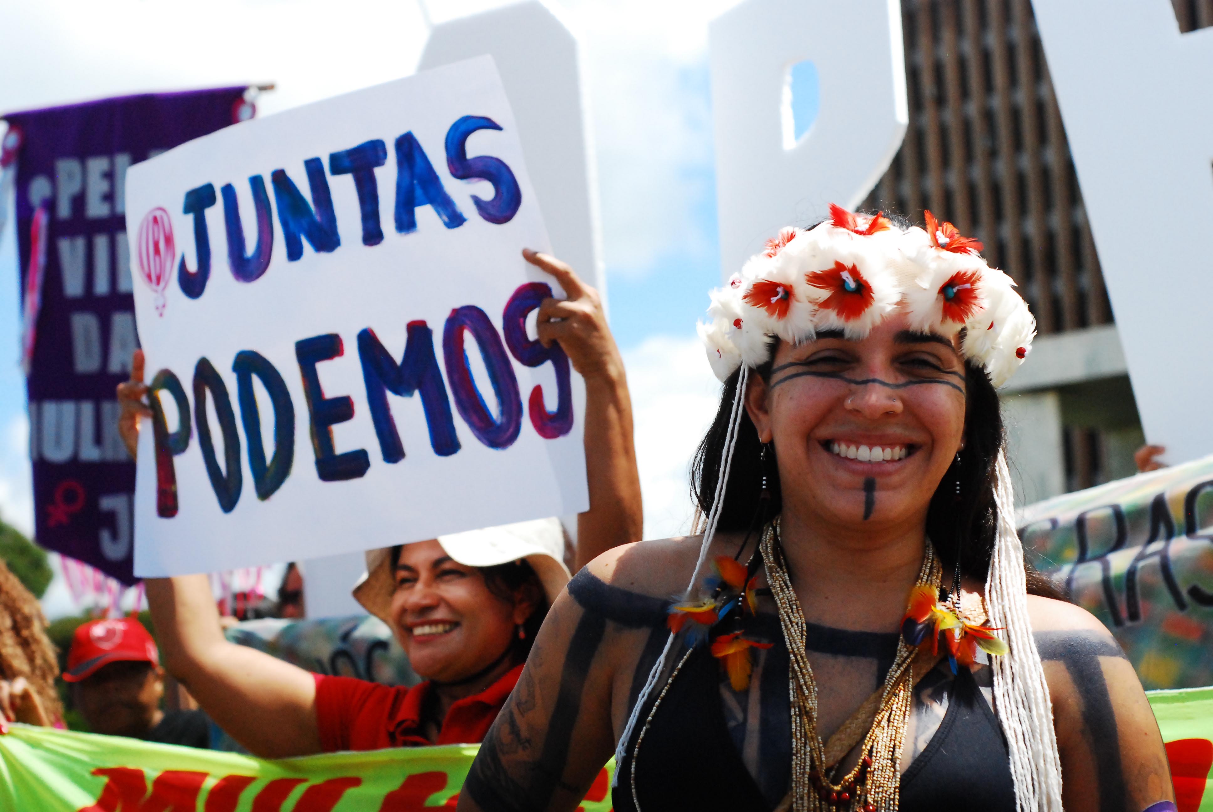 Manifestação do Dia Internacional das Mulheres em Brasília [fotografo] Erick Mota / Congresso em Foco [/fotografo]