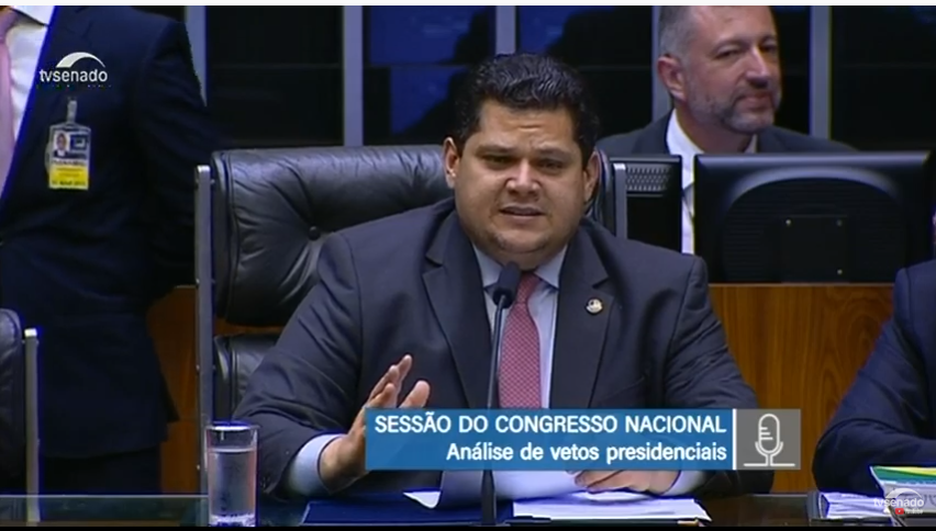 Sessão do Congresso Nacional [fotografo] Reprodução YouTube [/fotografo]