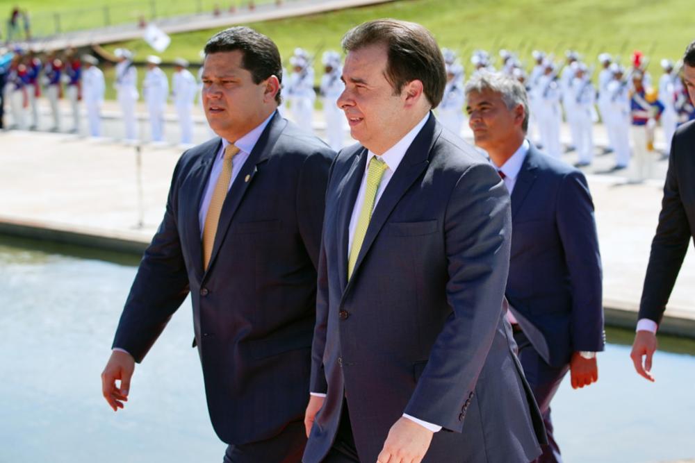 Presidente da Câmara, Rodrigo Maia, e presidente do Senado, Davi Alcolumbre [fotografo] Will Shutter/Câmara dos Deputados [/fotografo]