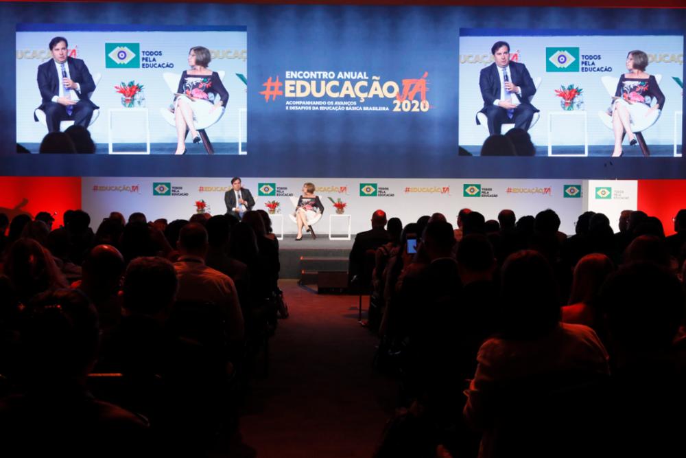 Presidente da Câmara, Rodrigo Maia, em evento sobre educação. [fotografo] Cleia Viana/Câmara dos Deputados [/fotografo]