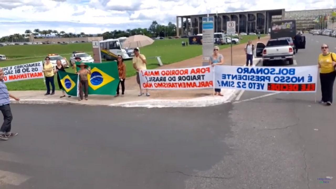 Manifestação em frente ao Congresso Nacional. [fotografo] Erick Mota / Congresso em Foco [/fotografo].