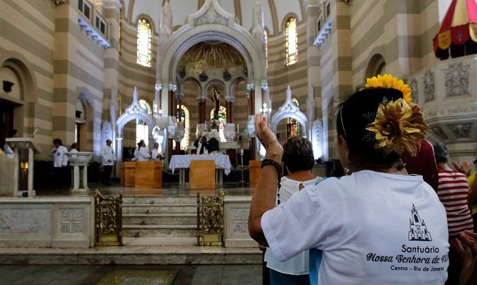 Santuário Basílica de São Sebastião, no Rio de Janeiro. [fotografo] Agência Brasil [/fotografo]