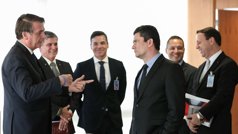 Presidente da República, Jair Bolsonaro durante audiência com Sergio Moro
[fotografo] Marcos Corrêa/PR [/fotografo]