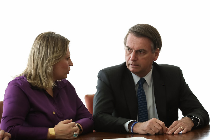 Presidente da República, Jair Bolsonaro em reunião com a Deputada Joice Hasselmann (PSL-SP)
[fotografo] Marcos Corrêa/PR [/fotografo]