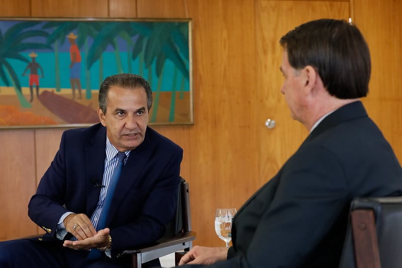 Presidente da República, Jair Bolsonaro e pastor Silas Malafaia
[fotografo] Isac Nóbrega/PR [/fotografo]