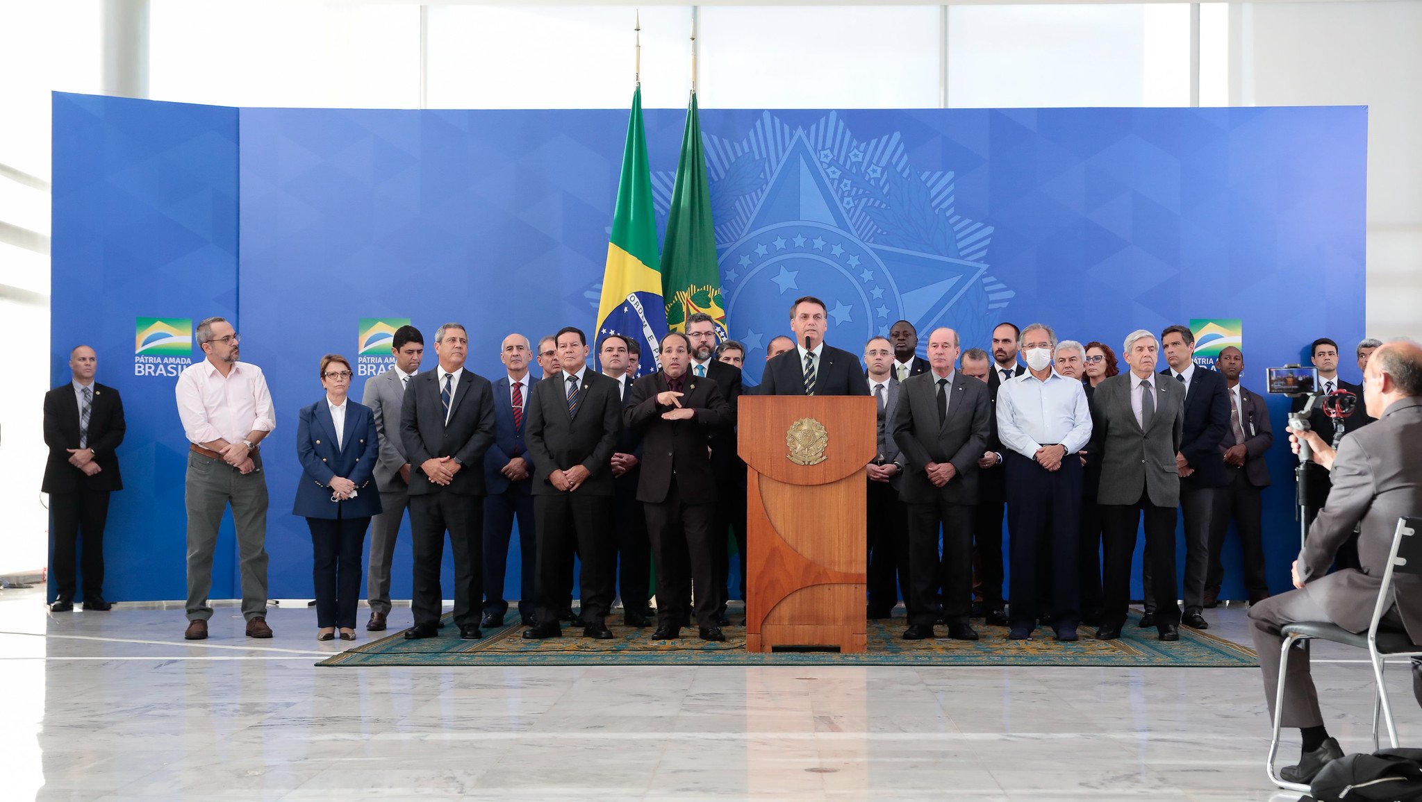 Pronunciamento do presidente Jair Bolsonaro após a demissão de Sergio Moro [fotografo] Carolina Antunes/PR [/fotografo]