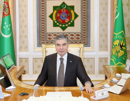 Gurbanguly Berdimuhamedov, presidente do Turcomenistão [fotografo] Divulgação/Ministério de Relações Exteriores do Turcomenistão [/fotografo]