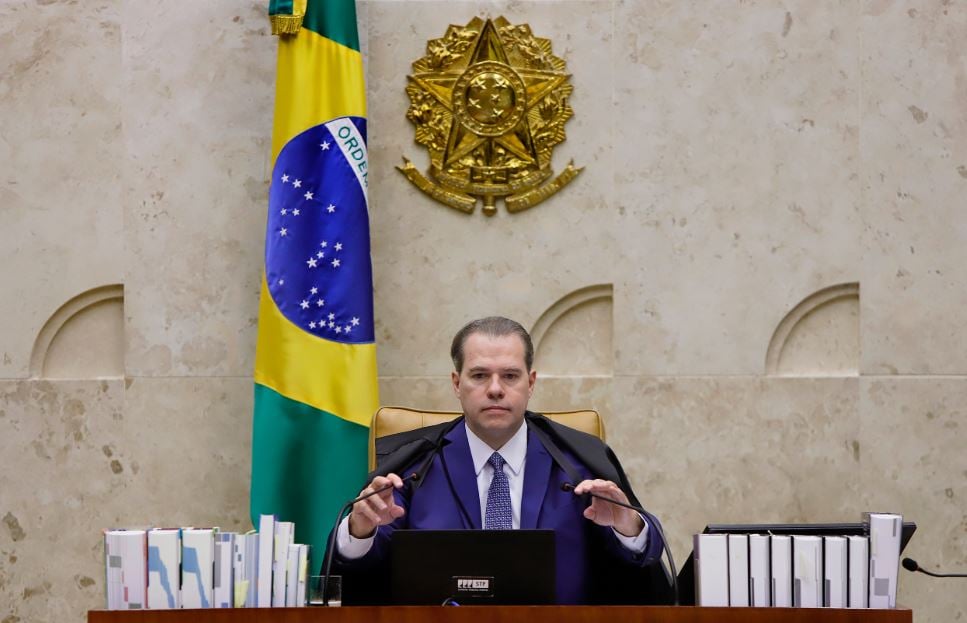 Presidente do STF durante sessão plenária por videoconferência. [fotografo] Rosinei Coutinho/SCO/STF [/fotografo]