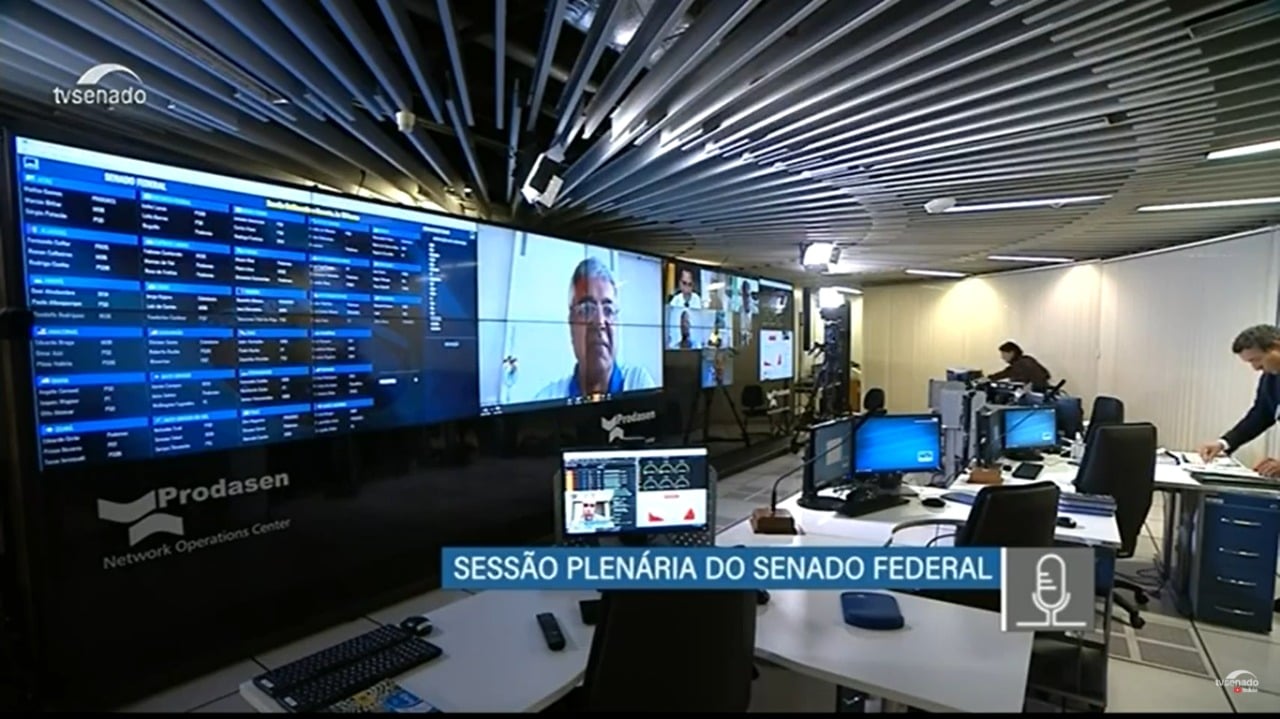 Sessão plenária do Senado Federal.